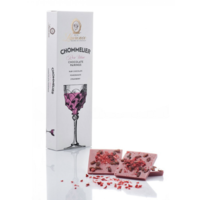 Ruby chocolate with pomegranate and strawberry (Grand sommelier) - Laurence 100g