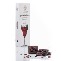 Chocolait noir à la cerise sures et pétales de rose (Grand sommelier) - Laurence 100g
