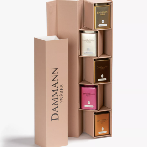 Iris box (5 metal boxes - 25 bags) - Dammann Frères 150g 