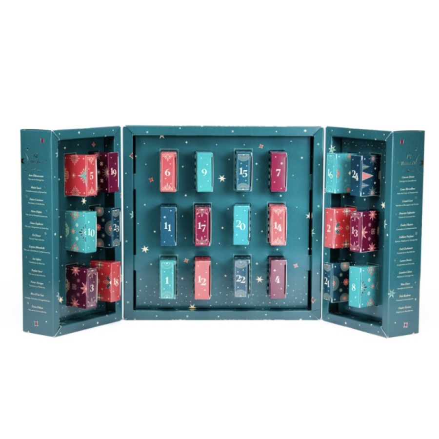 Tea Advent Calendar (organic - for 2 people) - Provence d'Antan 48 bags