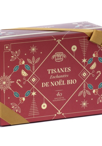 Luxury Box of Enchanted Christmas Herbal Teas (organic) - Provence d'Antan 40 Tea bags 