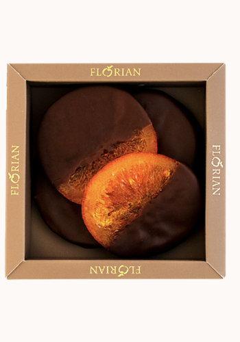 Tranches d'orange confite au chocolat - Confiserie Florian 90g 