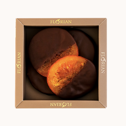 Chocolate candied orange slices - Confiserie Florian 90g 