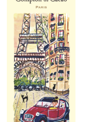 Tablette de chocolat noir « Tour Eiffel 2CV » - Comptoir du Cacao 80g 