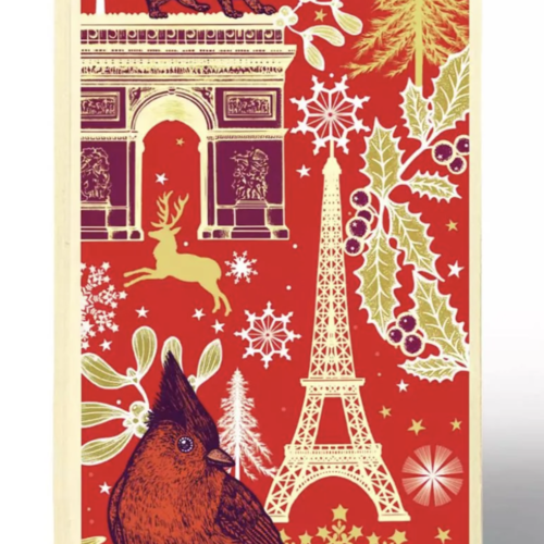 Dark chocolate bar “The cardinal and the squirrel in Paris” (Michael Cailloux) - Comptoir du Cacao 80g ​ 