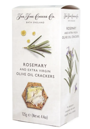 Rosemary and Extra Virgin Olive Oil Crackers - The Fine Cheese Co. 125g 