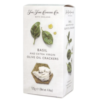 Basil and Extra Virgin Olive Oil Crackers - The Fine Cheese Co. 125g