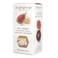 Fig, Honey and Extra Virgin Olive Oil Crackers - The Fine Cheese Co. 125g