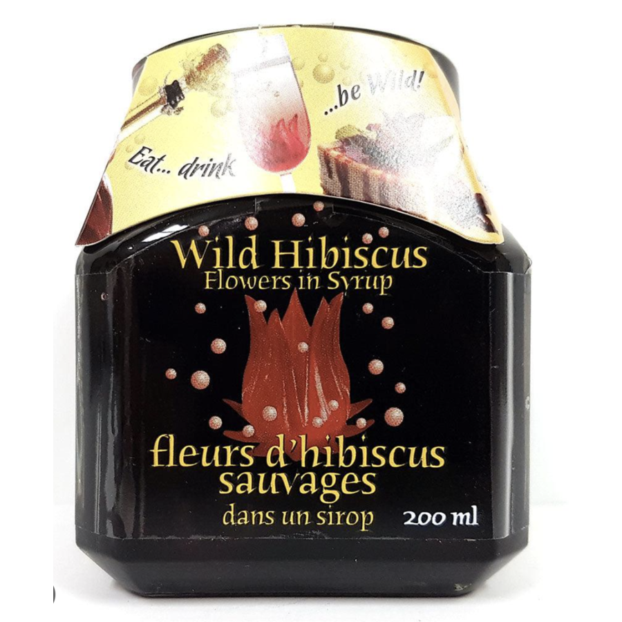 Wild Hibiscus Flowers in Syrup - Wild Hibiscus 11 flowers