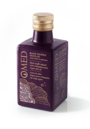 Extra virgin olive oil flavored with black truffle - O-Med 250ml 