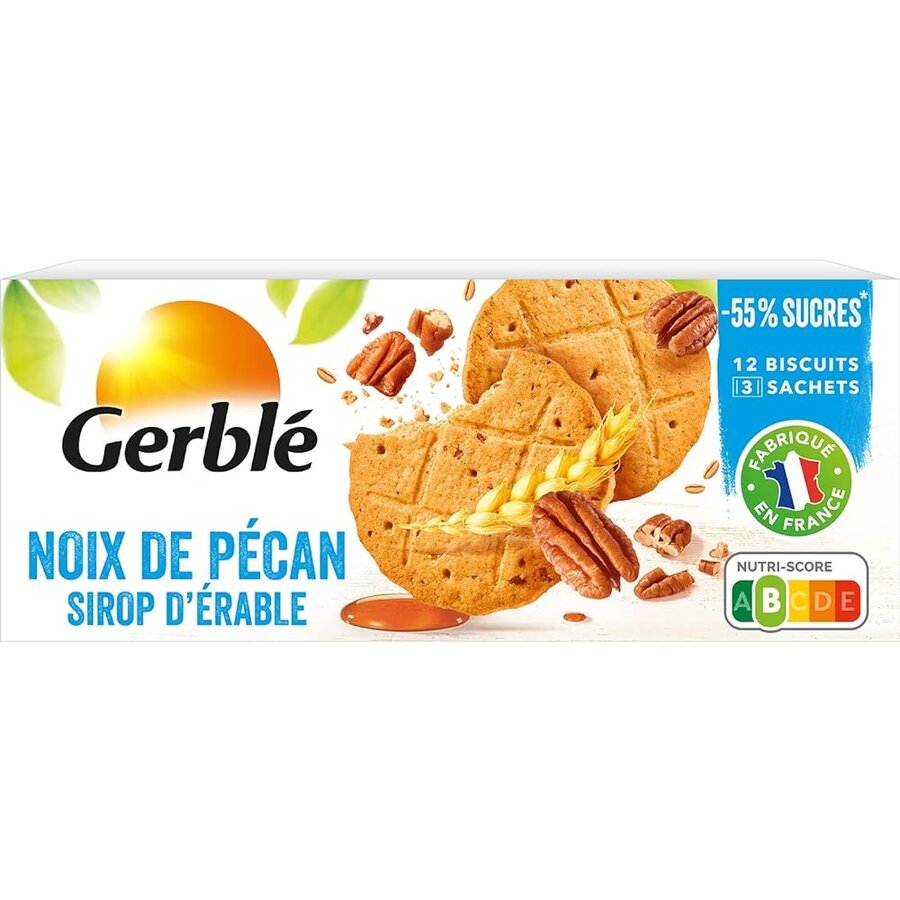 Biscuit sablé noix de pécan au sirop d'érable - Gerblé 132g