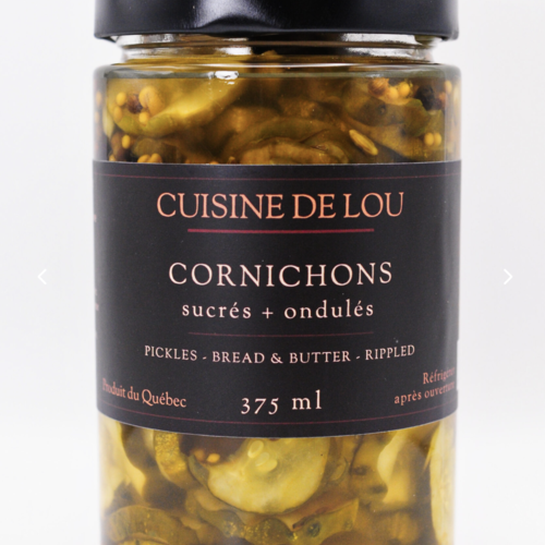 Sweet and wavy pickles - Cuisine De Lou 375ml 