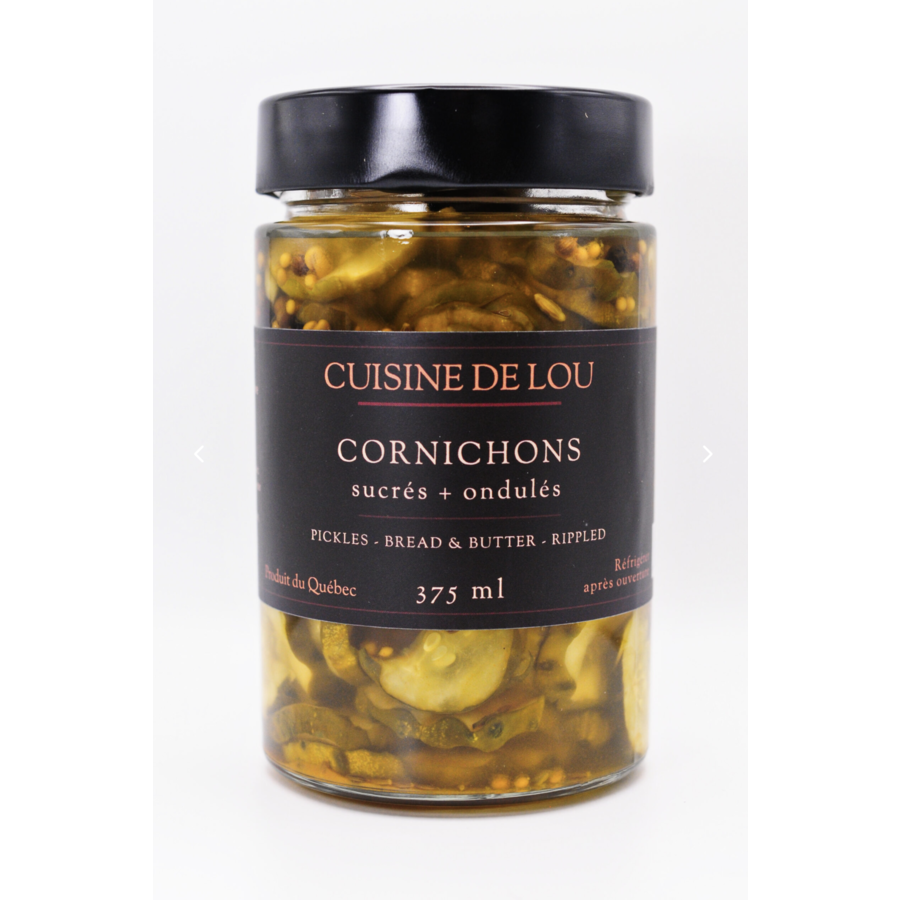 Cornichons sucrés et ondulés - Cuisine De Lou 375ml