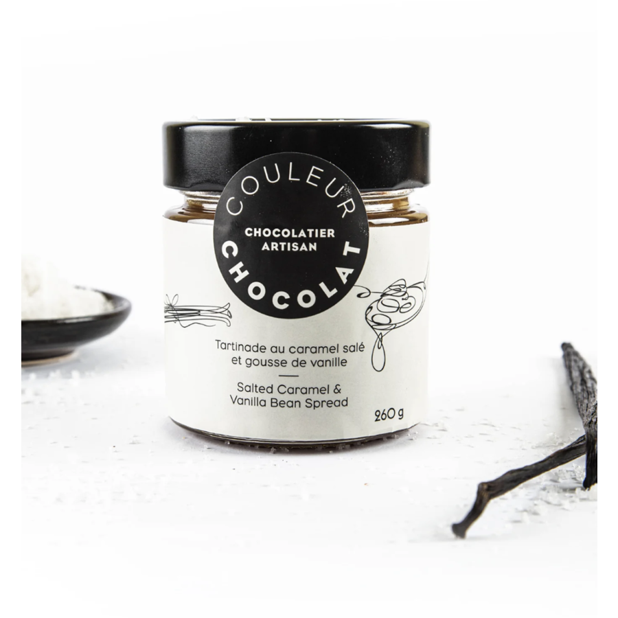 Salted caramel and vanilla bean spread - Couleur Chocolat 225g