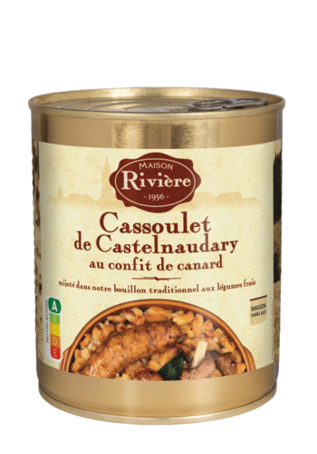 Castelnaudary cassoulet with duck confit - Maison Rivière 840g 