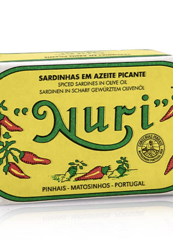 Sardines à l'huile d'olive épicées - Nuri 125g 