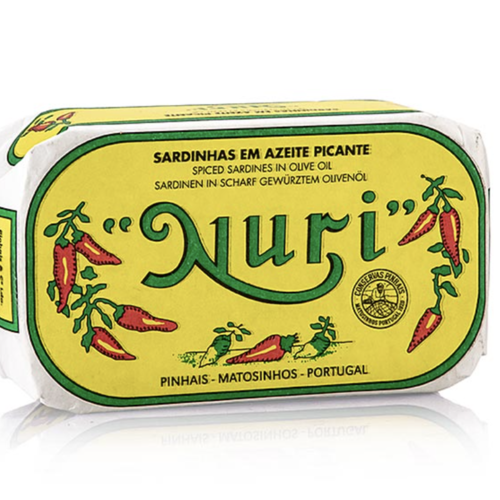 Sardines à l'huile d'olive épicées - Nuri 125g 