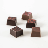 5 morceaux de chocolat St-Valentin aux fruits exotiques - Couleur Chocolat 50g