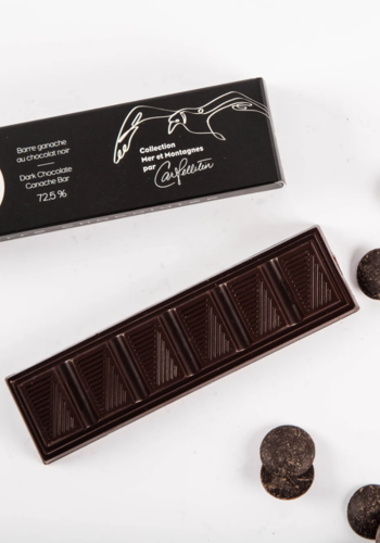 Barre ganache au chocolat noir 72,5 % (Mer et Montagne) - Couleur Chocolat 45g 