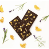 Orange and lavender dark chocolate bar - Couleur Chocolat 90g