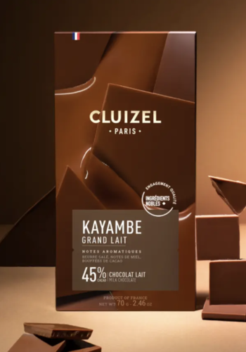 Milk chocolate bar (Kayambe) 45% - Cluizel Paris 70g 