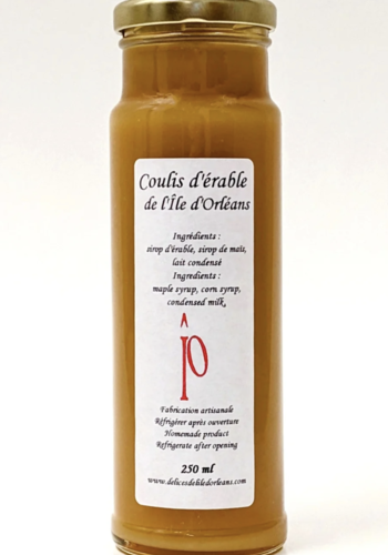 Coulis d'érable - Délices de l'Île d'Orléans 250 ml 