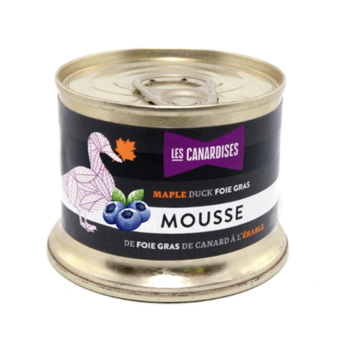Duck foie gras mousse with maple and blueberries - Les Canardises 140g 