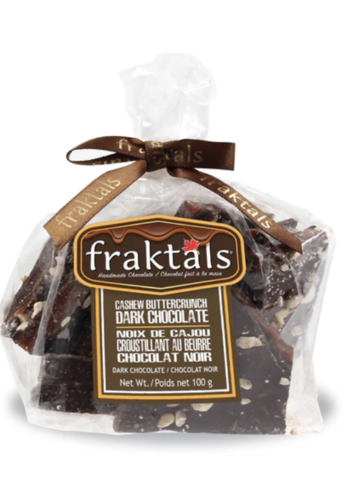 Petit sachet de chocolat noir belge 70% et noix de cajou - Fraktals 375g 