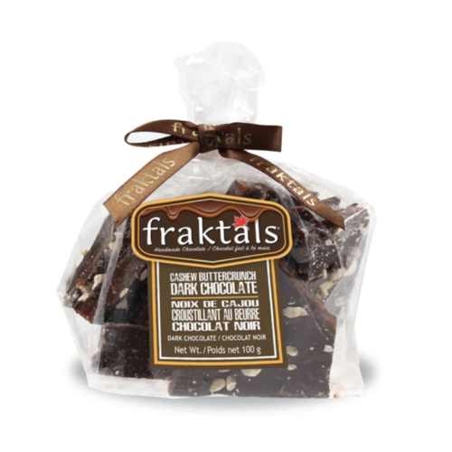 Petit sachet de chocolat noir belge 70% et noix de cajou - Fraktals 375g 