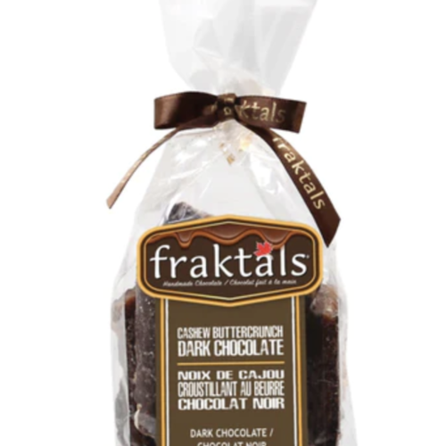 Moyen sachet de chocolat noir belge 70% et noix de cajou - Fraktals 200g 