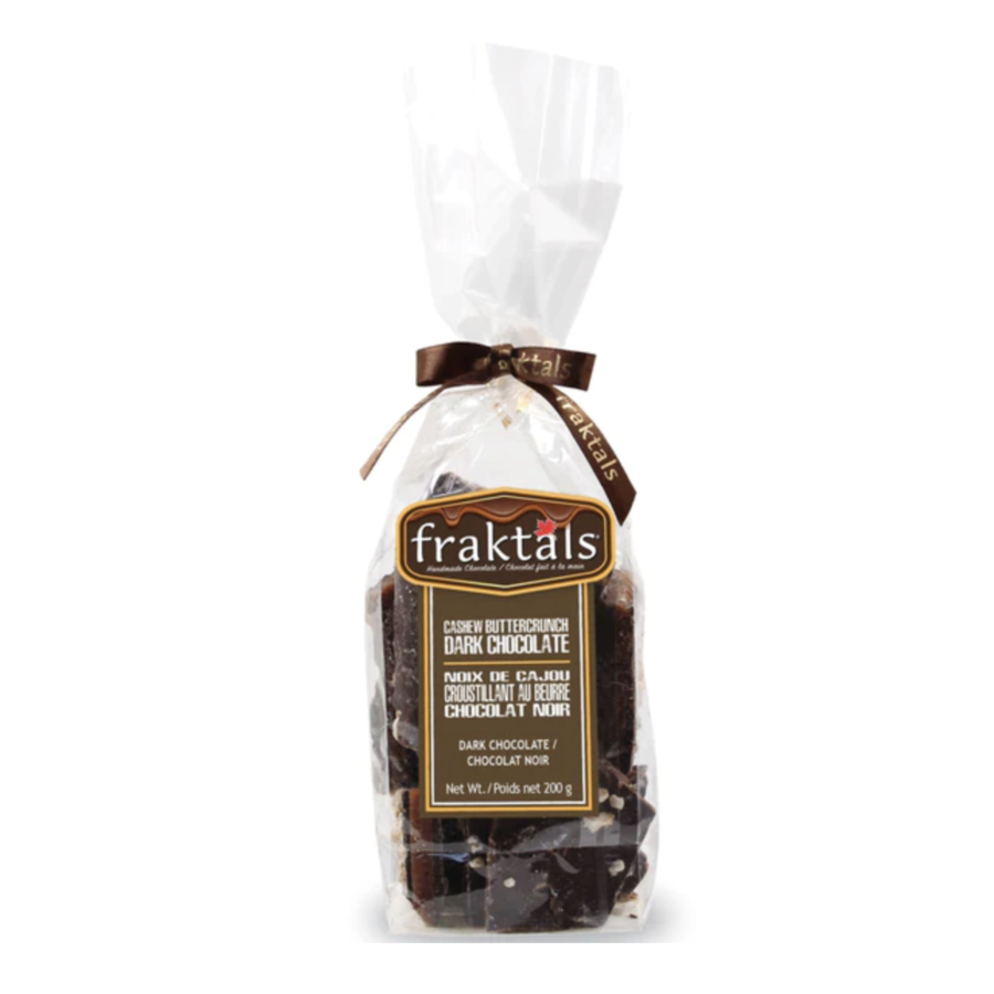 Moyen sachet de chocolat noir belge 70% et noix de cajou - Fraktals 200g