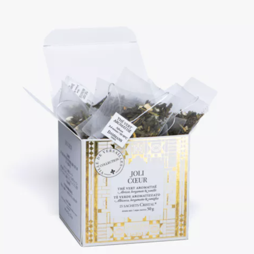 Macaron, Blackcurrant and Violet green tea - Dammann Frères 25 bags 
