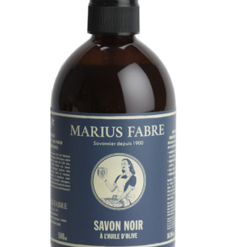 Black soap with olive oil natural range - Marius Fabre 500ml 