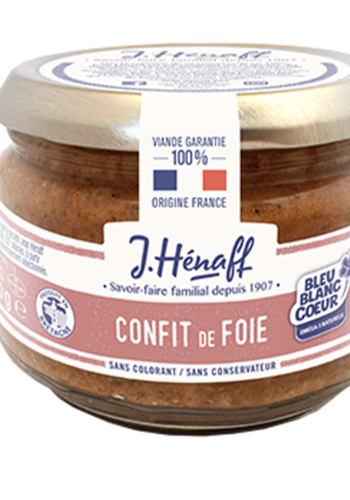 Confit de foie au cognac - J.Hénaff 180g 