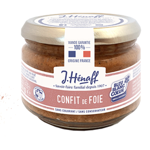 Confit de foie au cognac - J.Hénaff 180g 