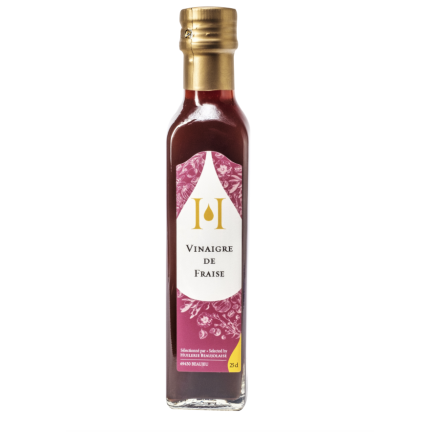 Vinaigre aigre-doux de fraise - Huilerie Beaujolaise 250ml