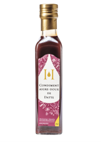 Sweet and sour date vinegar - Huilerie Beaujolaise 250ml 