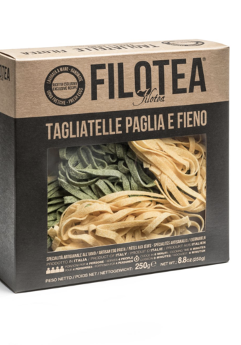Nid de pâte aux oeufs tagliatelle (nature et épinard) - Filotea 500g 