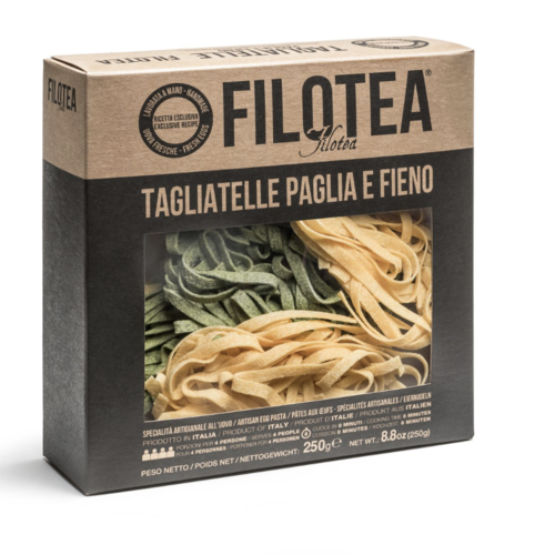 Nid de pâte aux oeufs tagliatelle (nature et épinard) - Filotea 500g 