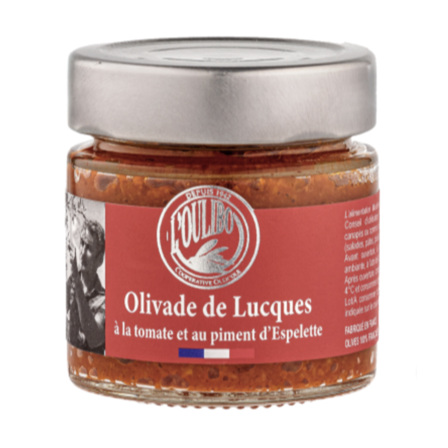 Olivade de Lucques à la Tomate et piment d'Espelette- L'Oulibo 100g