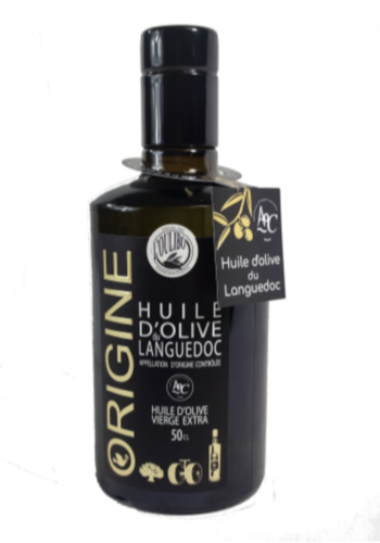 Huile d'olive extra vierge (Origine) du Languedoc AOC - l'Oulibo 500ml 