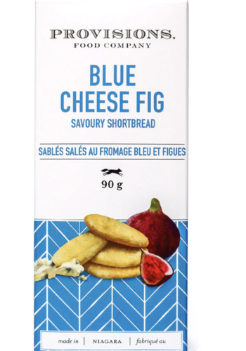 Sablés salés au fromage bleu et figue  - Provisions Food Company 90g 