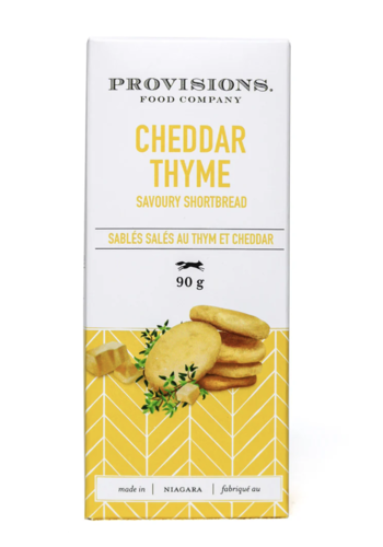 Cheddar Thyme Shortbread  - Provisions Food Company 90g 