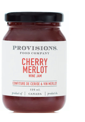 Confiture de cerise et vin de Merlot - Provisions Food Company 125ml 