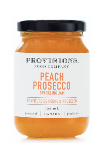 Peach Prosecco Sparkling Jam - Provisions Food Company 125ml 