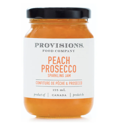 Confiture de pêche et prosecco- Provisions Food Company 125ml 