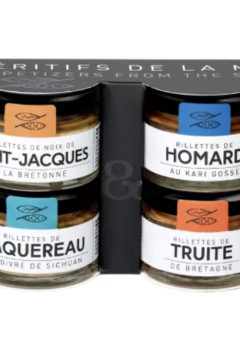 Coffret assortiment 4 rillettes  - Groix et Nature (4x30g)120g 