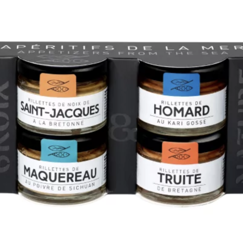 Coffret assortiment 4 rillettes  - Groix et Nature (4x30g)120g 