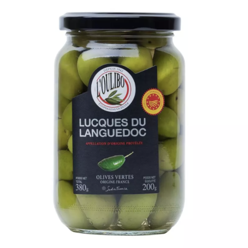 Olives Lucques du Languedoc AOP - L'Oulibo 200g 