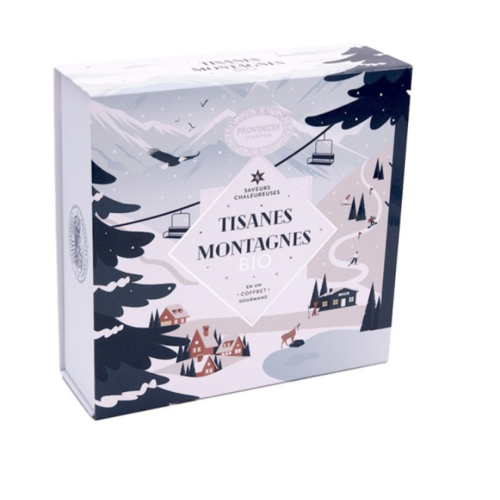 Coffret tisane bio « Nos Montagnes » - Provence d'Antan (20 sachets) 